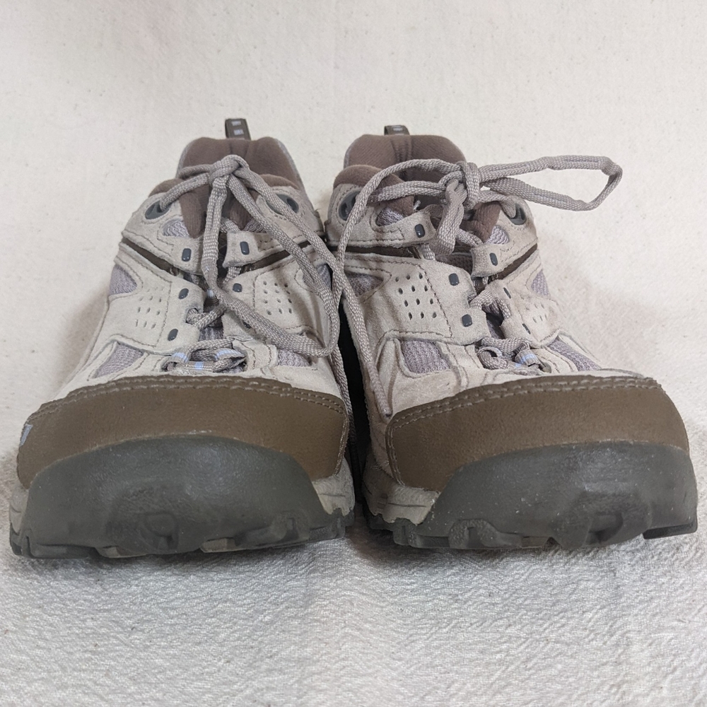 New Balance 643 Sz 11 Women Hiking Shoe Tan Suede Absorb Sole Performance Clean - Picture 6 of 12